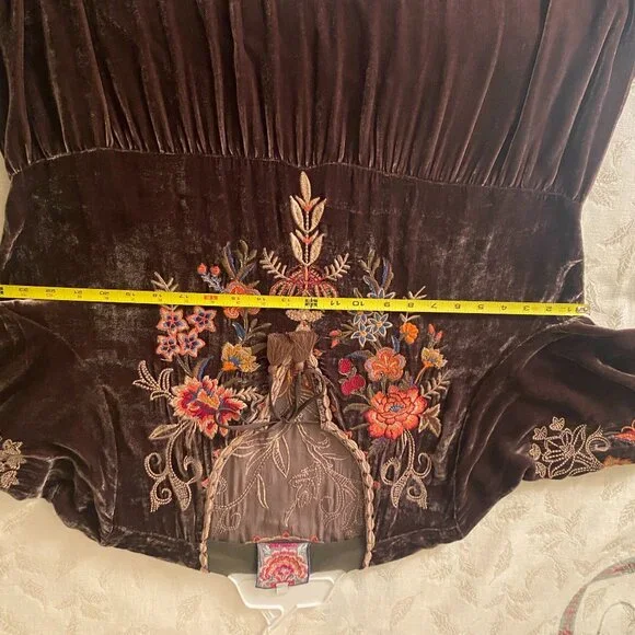 Johnny Was Taline velvet dress - Picture 3 of 7